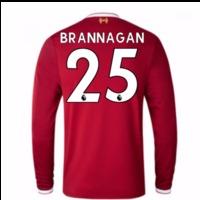 2017-18 Liverpool Home Long Sleeve Shirt (Kids) (Brannagan 25)