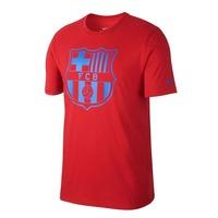 2016-2017 Barcelona Nike Crest Football T-Shirt (Red)