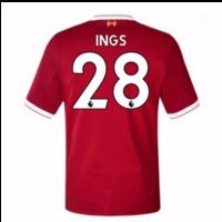 2017-18 Liverpool Home Short Sleeve (Kids) (Ings 28)