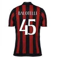 2015-16 AC Milan Home Shirt (Balotelli 45)