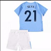 2017-18 Man City Home Baby Kit (Silva 21)