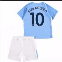 2017-18 Man City Home Baby Kit (Kun Aguero 10)