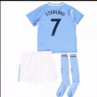 2017-18 Man City Mini Kit (Sterling 7)