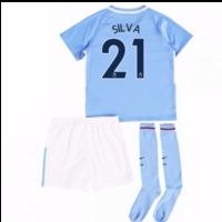 2017-18 Man City Mini Kit (Silva 21)