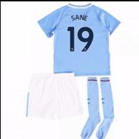 2017-18 Man City Mini Kit (Sane 19)