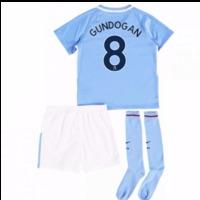 2017-18 Man City Mini Kit (Gundogan 8)