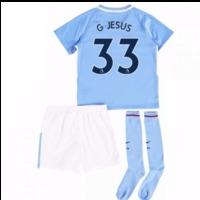 2017-18 Man City Mini Kit (G Jesus 33)