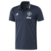 2016-2017 Man Utd Adidas Training Polo Shirt (Mineral Blue) - Kids