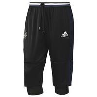 2016-2017 Man Utd Adidas Three Quarter Length Pants (Black)