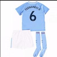 2017-18 Man City Mini Kit (Ferna...