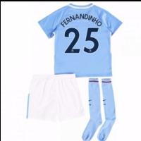 2017-18 Man City Mini Kit (Ferna...