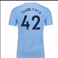 2017-18 Man City Home Shirt - Kids (Toure Yaya 42)