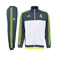 2015 2016 real madrid adidas pes tracksuit white kids