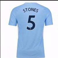 2017-18 Man City Home Shirt (Stones 5)