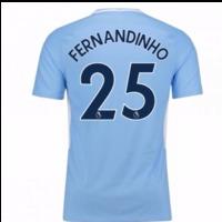 2017-18 Man City Home Shirt (Fernandinho 25)