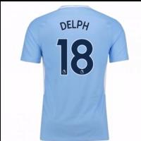 2017-18 Man City Home Shirt (Delph 18)