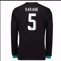 2017-18 Real Madrid Away Long Sleeve Shirt - Kids (Varane 5)