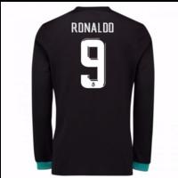 2017-18 Real Madrid Away Long Sleeve Shirt - Kids (Ronaldo 9)