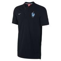2017-2018 France Nike Authentic GS Slim Polo Shirt (Black)