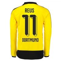 2015-16 Dortmund Home Long Sleeve Shirt (Reus 11) - Kids
