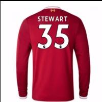 2017-18 Liverpool Home Long Sleeve Shirt (Stewart 35)