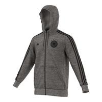 2016 2017 germany adidas 3s hooded zip top grey