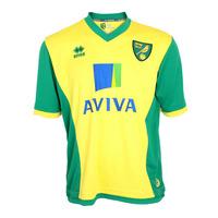 2013-2014 Norwich City Errea Home Football Shirt