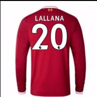 2017-18 Liverpool Home Long Sleeve Shirt (Kids) (Lallana 20)