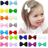 20 Colors/Set Hair Bow Clips Infant Hair Bows Children Hair Accessories