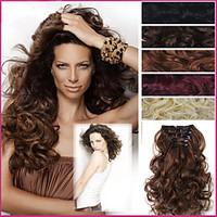 20 Inch Long Hair Piece Curly Wave Heat Resistant Synthetics Natural Hair Extension
