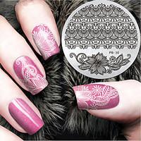 2016 latest version fashion pattern flower nail art stamping image tem ...