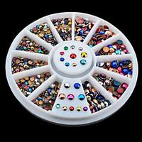 2000PCS Colour Mixture Metal Nail Jewelry Decoration 2/3mm