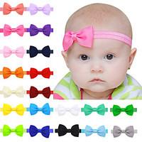 20 color/set Hair Bow Headbands Children Hair Accessories