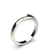 2.00mm Slight Comfort Fit Plain Shaped Wedding Band