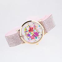 2016 New Arrival Fashionable Ladies Wristwatch With Special Design Of Strap with Rhinestone Fabric Women\'s Wristwatch Cool Watches Unique Watches