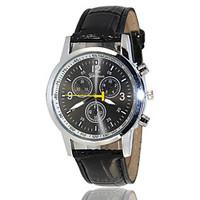 2015 Geneva Leather Men\'s Brand Watch Wrist Watch Cool Watch Unique Watch