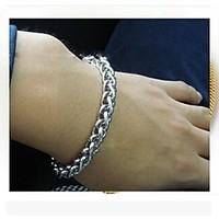 20CM European Titanium Steel Keel Chain Link Bracelets (1 Pc)