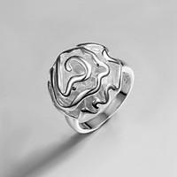 2016 Hot Sale Rose Noble Women Party Casual Sterling Silver Statement Ring