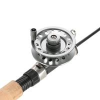 ?2+1 Ball Bearing BB Right Handed Aluminum Alloy Fly Fishing Reel Smooth Rock Ice Fishing Reels Fly Reels Side Installed Reel Seat Fishing Accessories