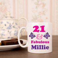 21 And Fab Birthday Mug For Her