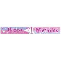 21st Birthday Party Banner