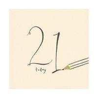 21st Birthday Pencil Shaving Card