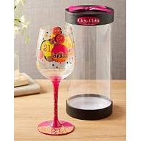 21 Again Wine Glass
