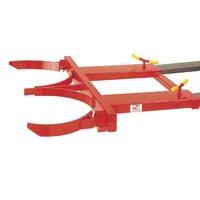 210 Litre Double Drum Clamp forklift attachment Orange