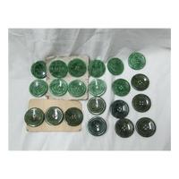 21 green buttons large Green