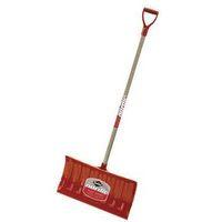 21\" DARK ORANGE POLY SNOW PUSHER