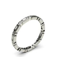 2.10mm Full Bezel Setting Full Eternity Diamond Ring