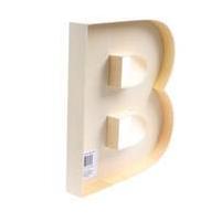 22 cm Wooden Fillable Letter B