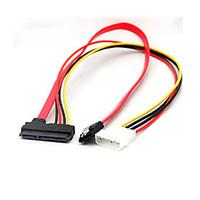 22 Pin Sata Power Data to 4-Pin IDE Molex Sata Port Connector Cable