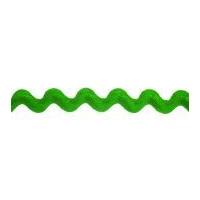 22mm Essential Trimmings Polyester Ric Rac Trimming Green